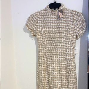 FOREVER 21 Cream/Gold Dress size Small